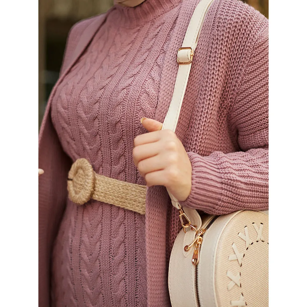 2 Piece Knitwear Cardigan Maxi Dress