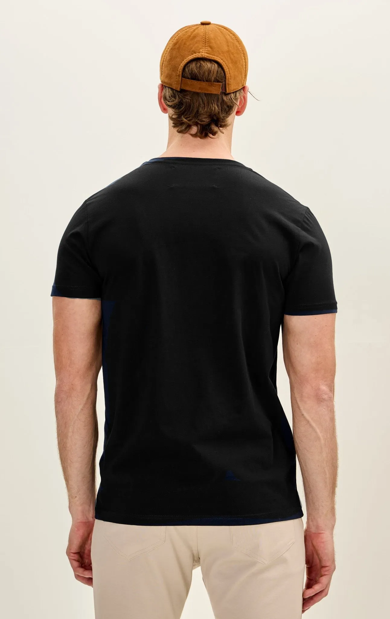 3-pack Cotton V-Neck T-Shirt - Black
