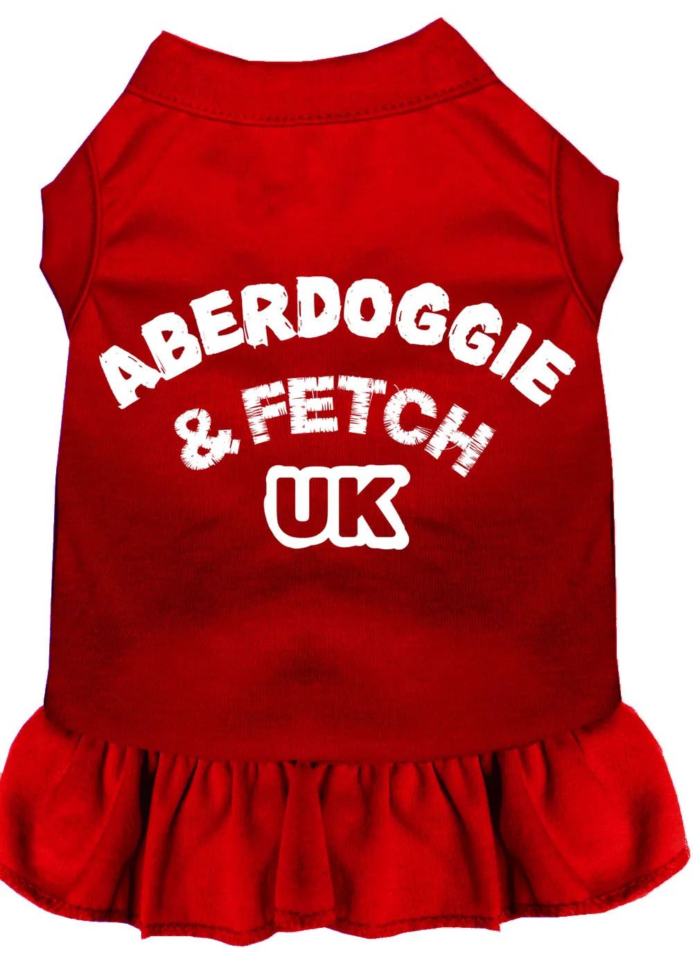 Aberdoggie Uk Screen Print Dress Red Xs
