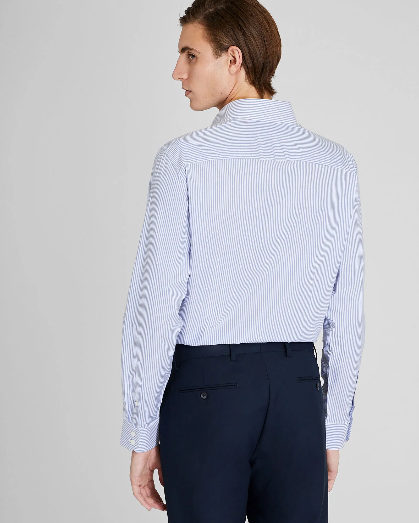 Albini Egyptian Cotton Stripe Dress Shirt