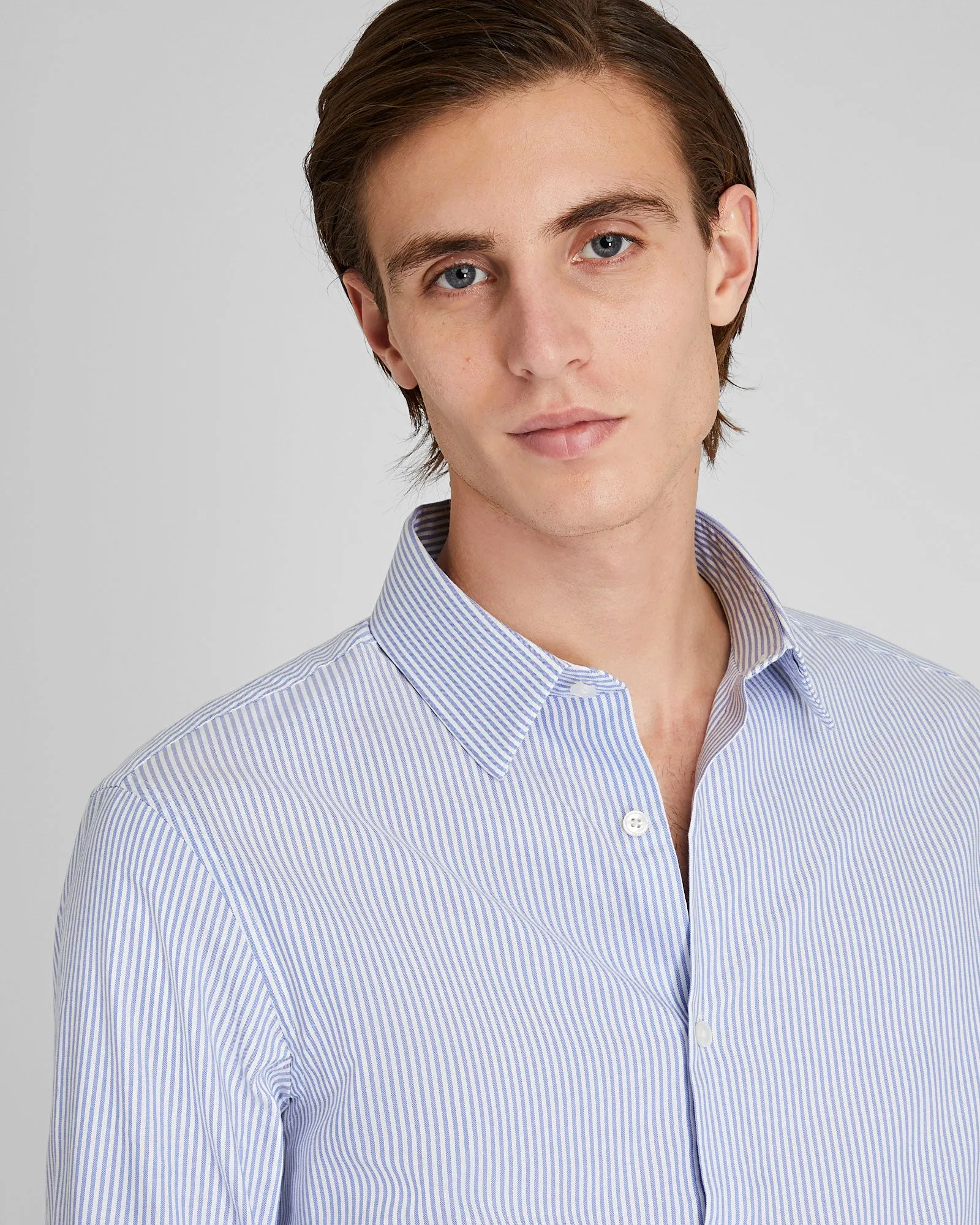 Albini Egyptian Cotton Stripe Dress Shirt