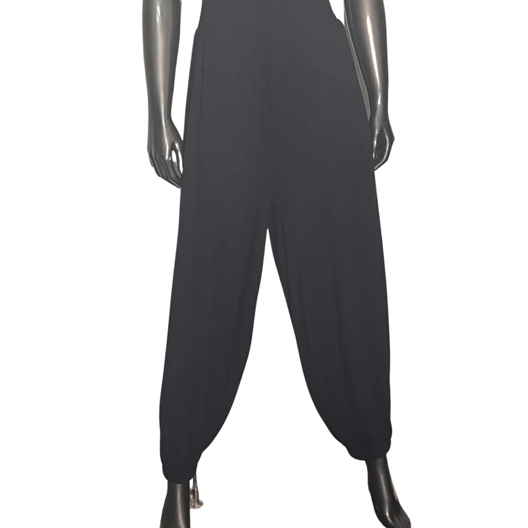 Ali Elastic Jogger Pants - Black