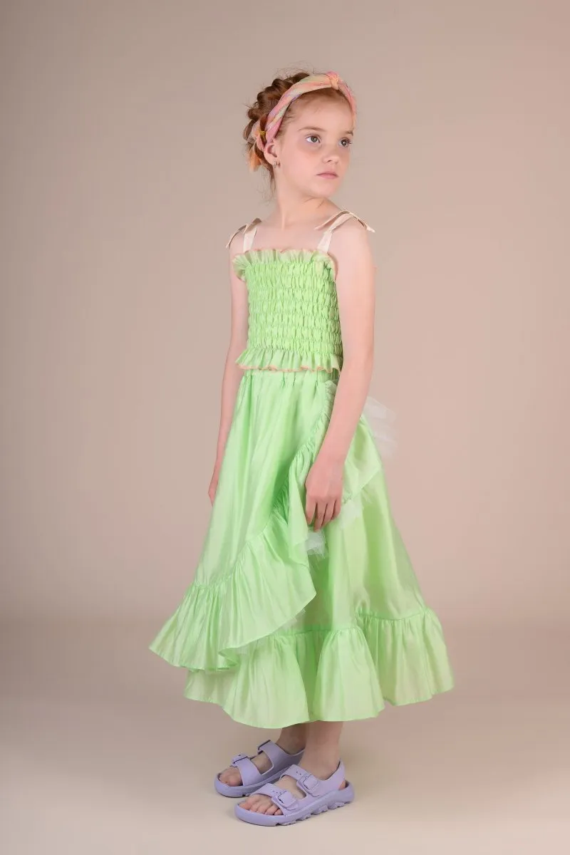 ALIYAH SMOCKED TOP AND MAYIM MAXI SKIRT SET