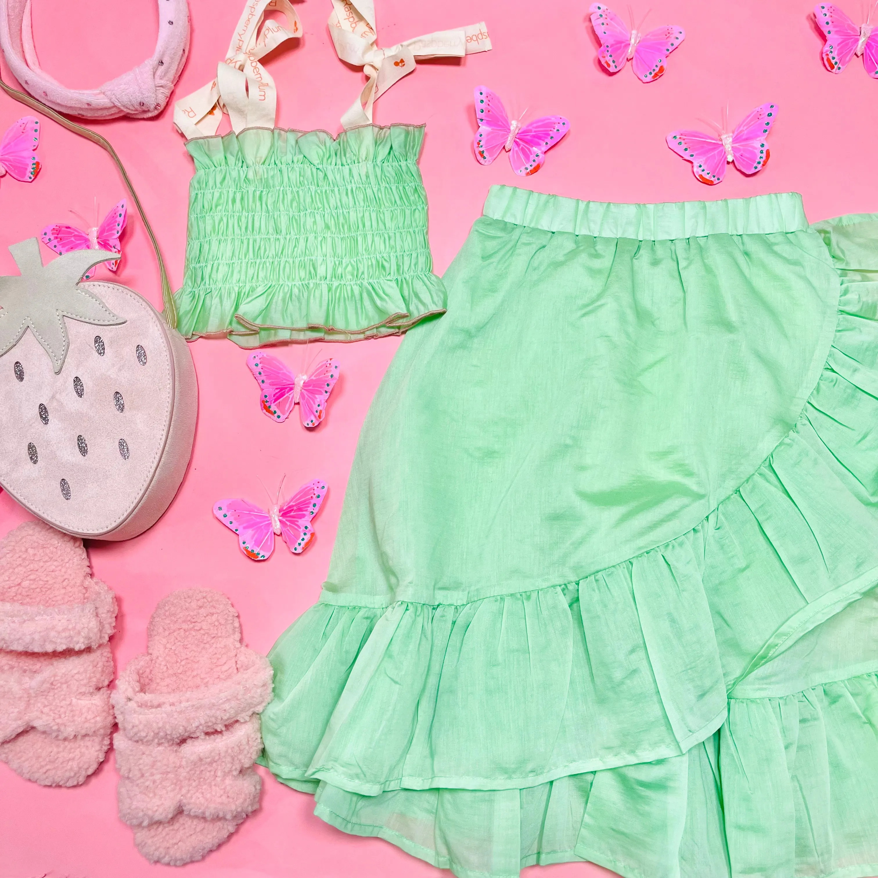 ALIYAH SMOCKED TOP AND MAYIM MAXI SKIRT SET