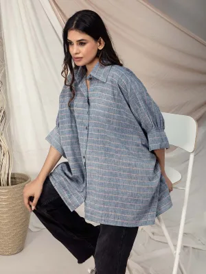 Anti Fit Blue Stripe Shirt