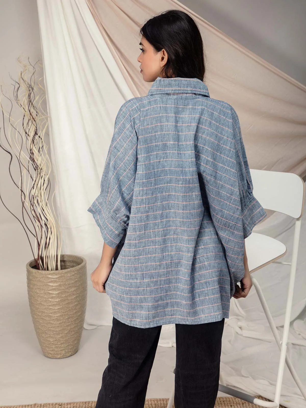 Anti Fit Blue Stripe Shirt