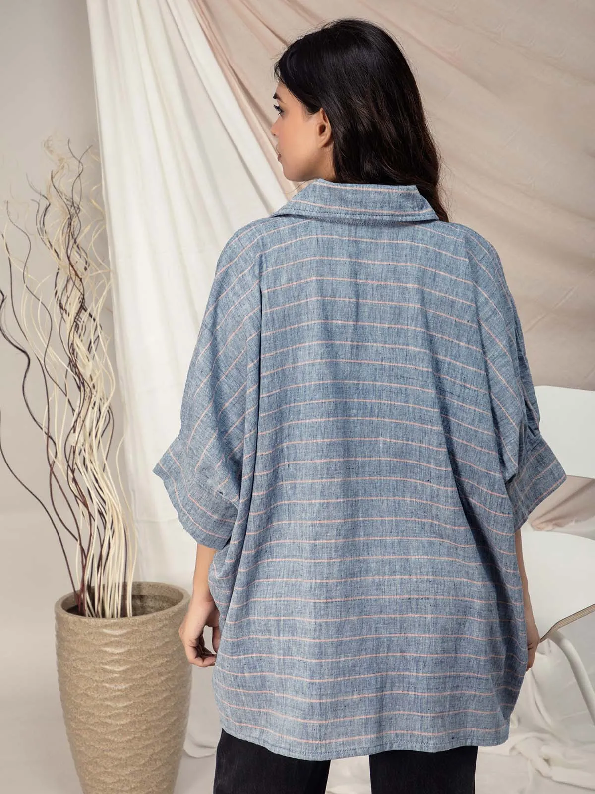 Anti Fit Blue Stripe Shirt