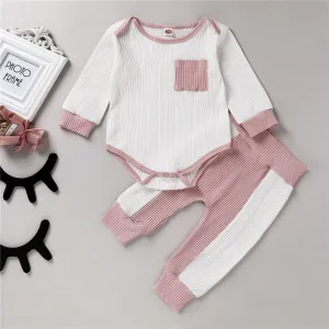 Baby Unisex Casual Long Sleeve Romper & Pants Cheap Boutique Baby Clothing