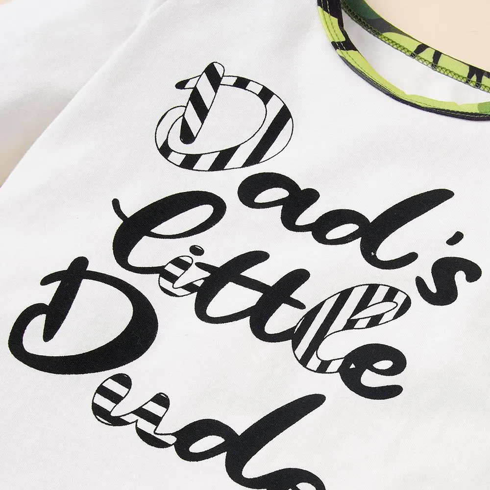 Baby Unisex Letter Cartoon Printed Romper & Pants Baby Wholesale Clothing