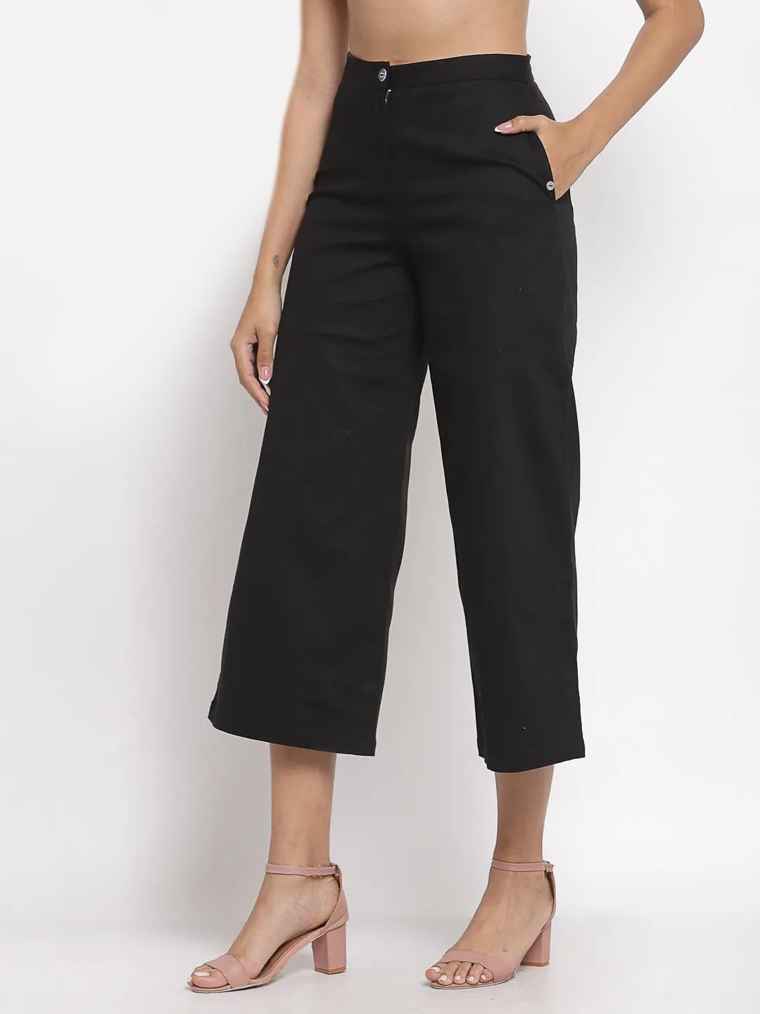 Black Flared Pants