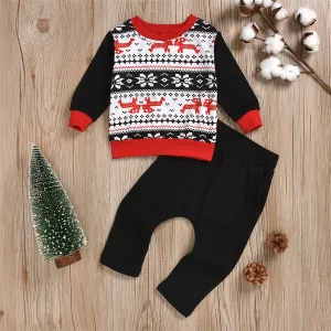Boys Printed Long Sleeve Top & Pants Boys Wholesale Clothes