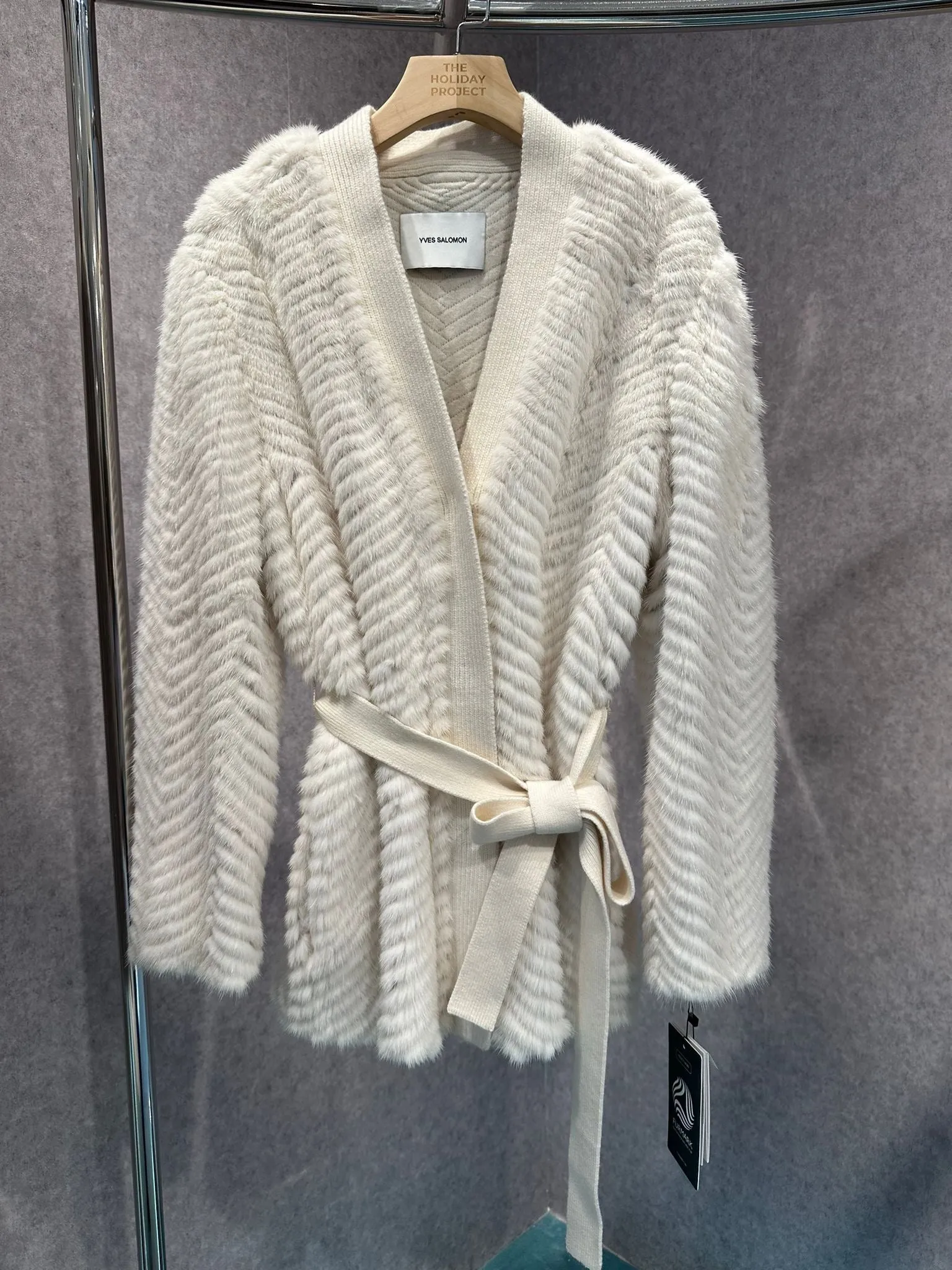 Cardigan Knitwear /Mink  - Ivoire