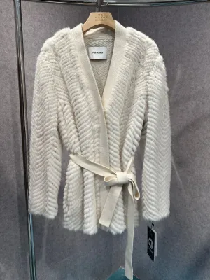 Cardigan Knitwear /Mink  - Ivoire