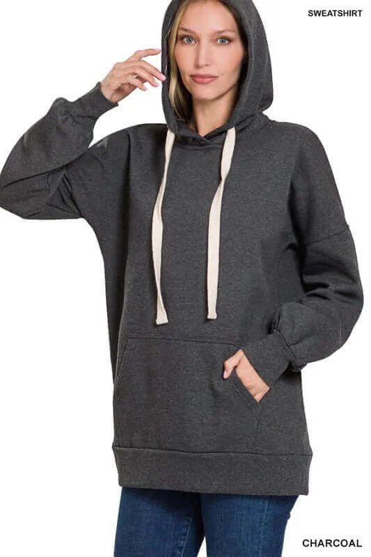 Chic Oversized Longline Oversized Hoodie