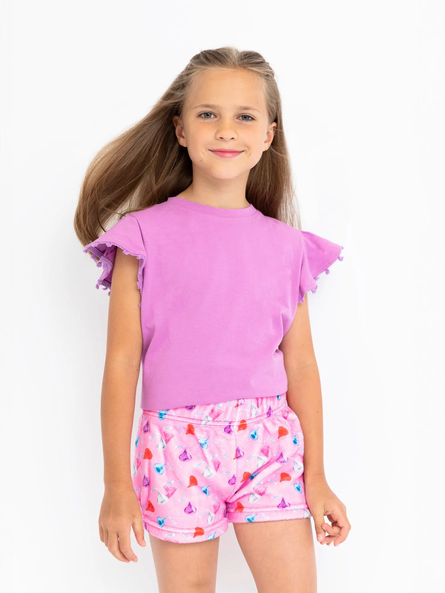 Chocolate Kisses Plush Lounge Shorts