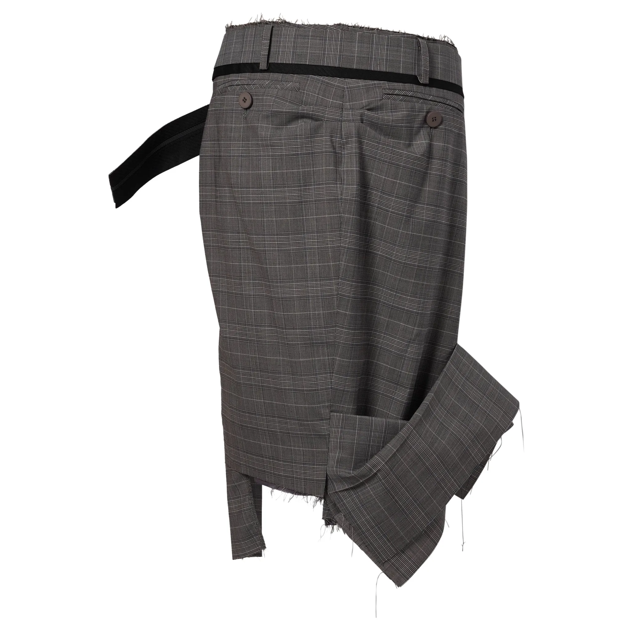 DRAPE PENCIL SKIRT / GREY