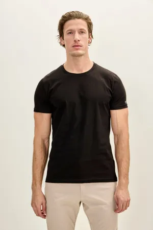 DTLA Cotton Crew-Neck T-Shirt - Black