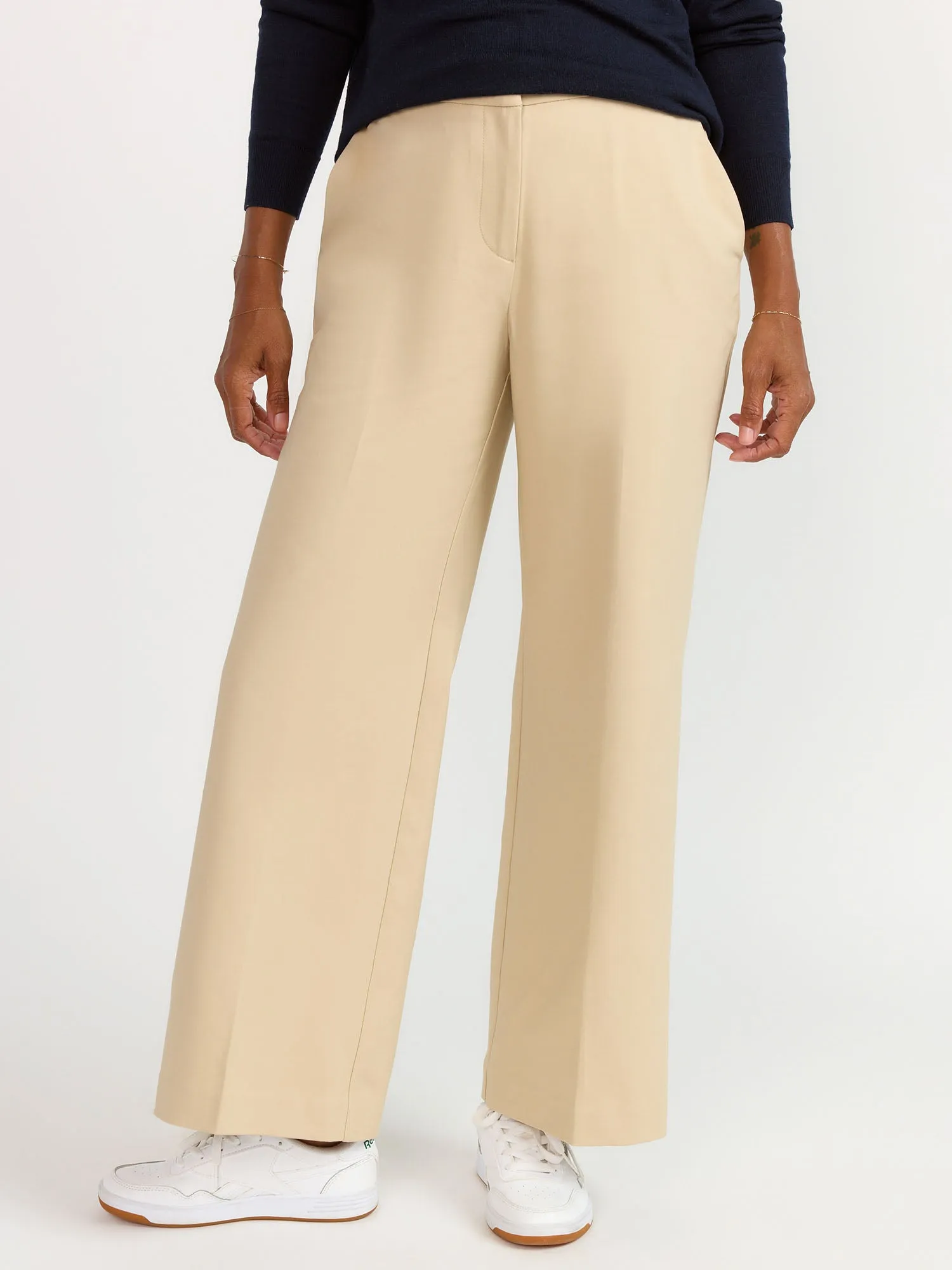 Essential High Rise Wide Leg Pants