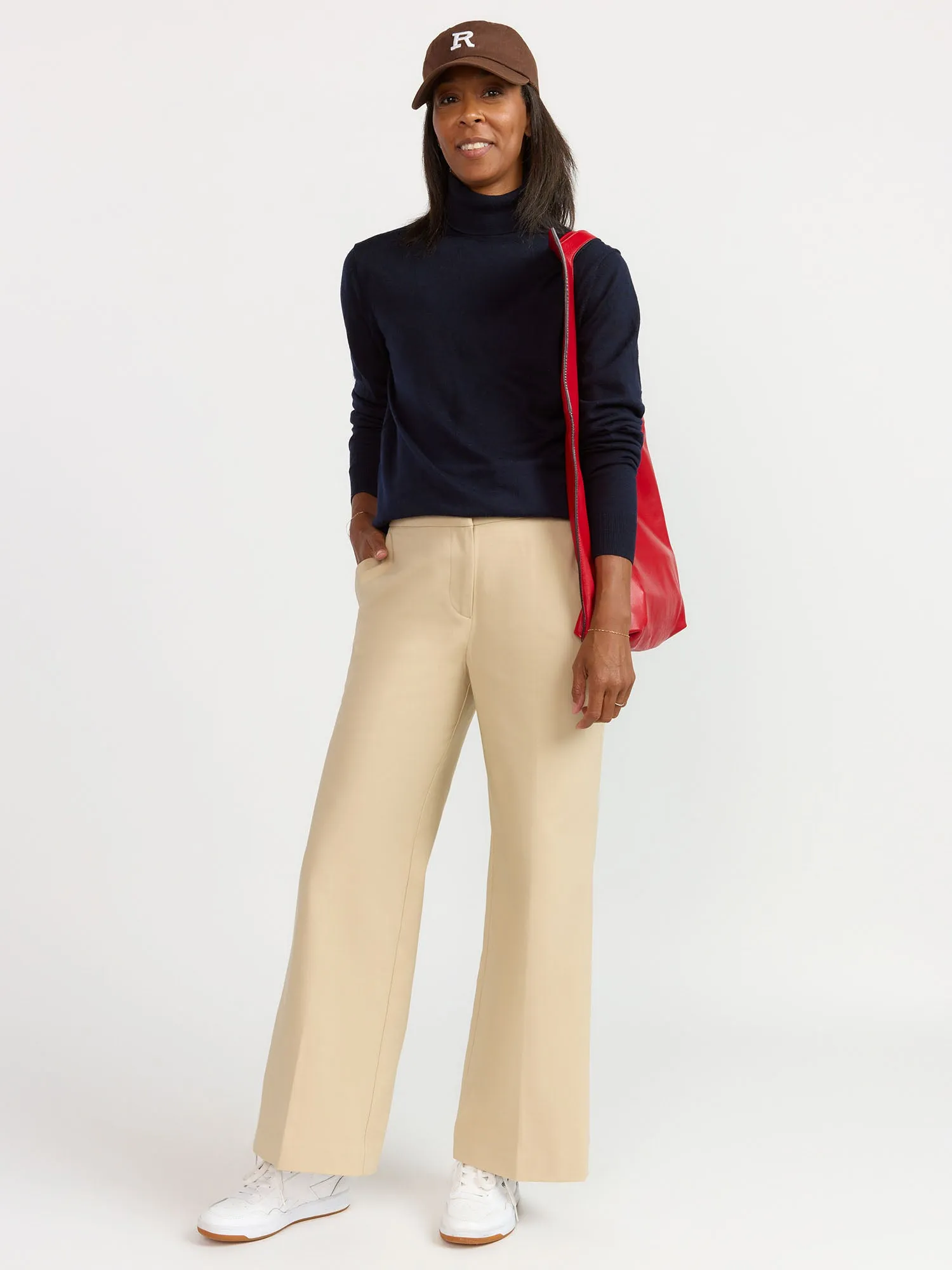 Essential High Rise Wide Leg Pants