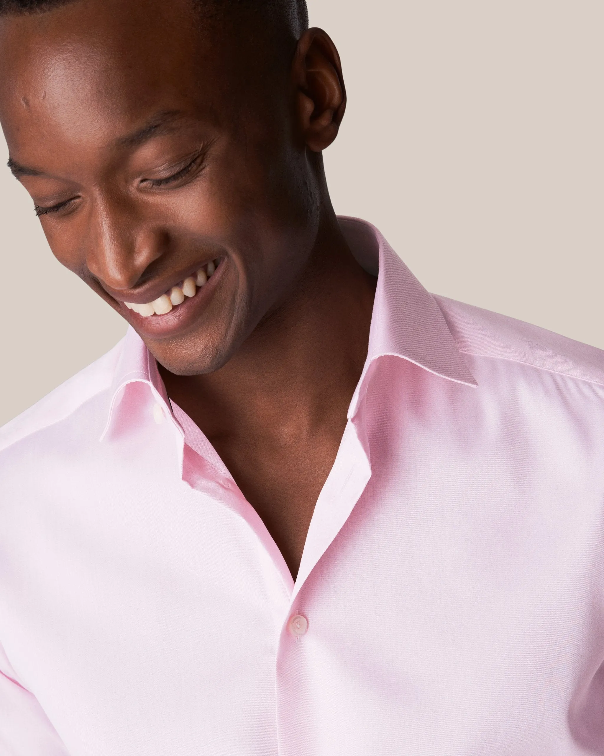 Eton Contemporary Fit Signature Twill Shirt - Pink