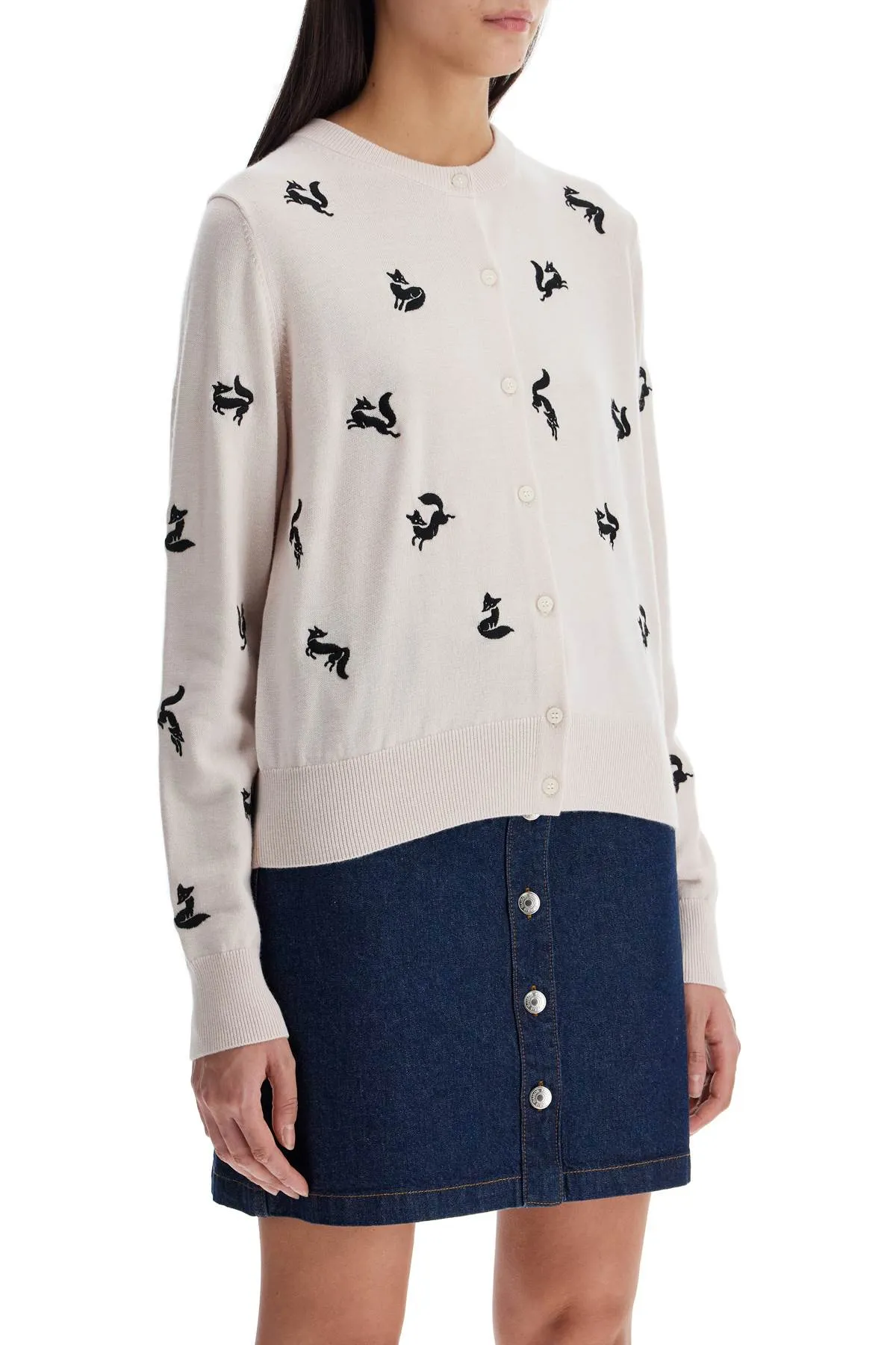 fancy fox cardigan NW00504KF0001 FRESH COTTON