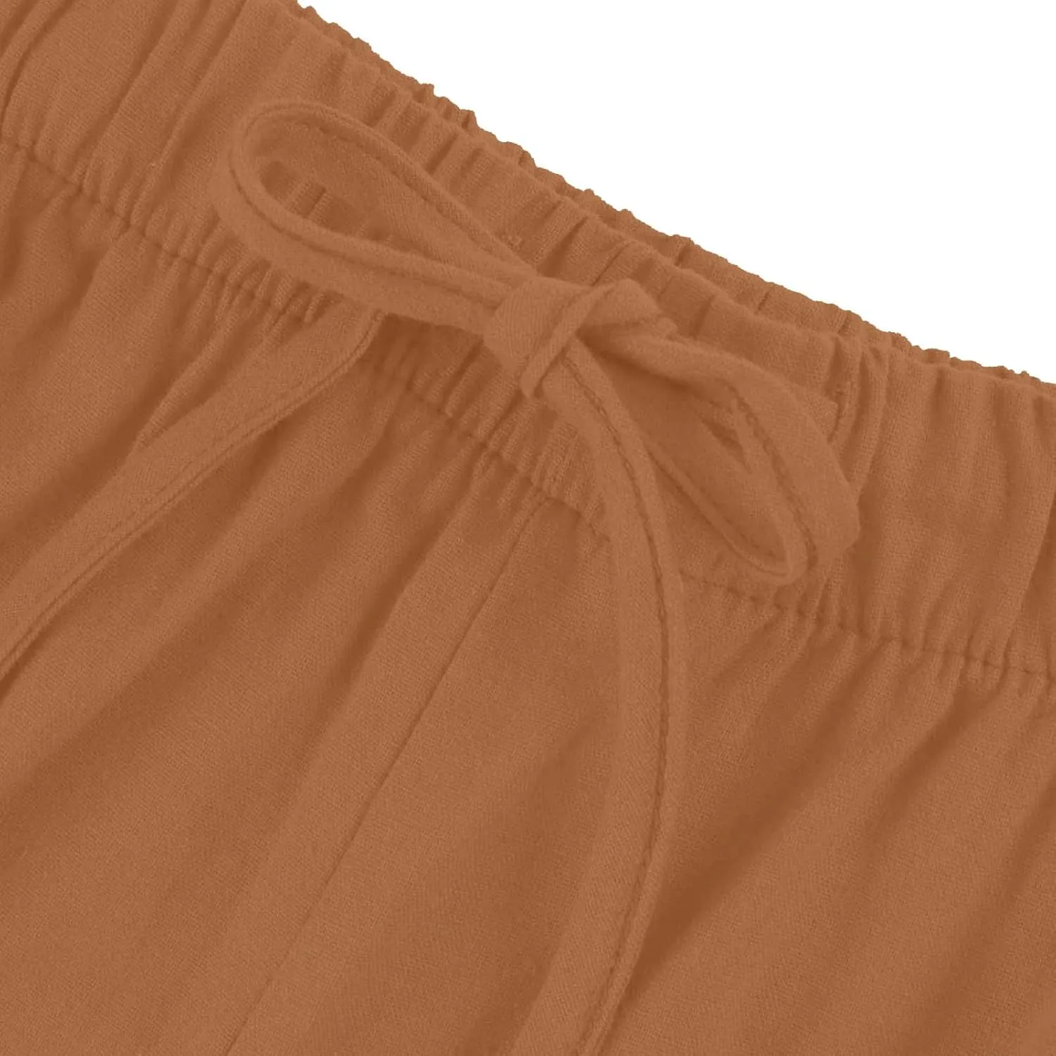 fanmpghleoo Linen Pants Women Summer Wide Leg Plus Size Palazzo Pants Flowy Beach High Waisted Linen Trousers with Pockets