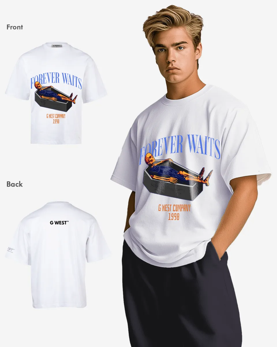 G-WEST Forever Waits Oversized Tee - GWROJMT5