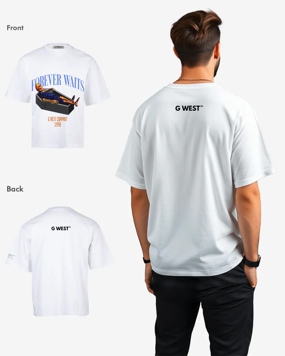 G-WEST Forever Waits Oversized Tee - GWROJMT5