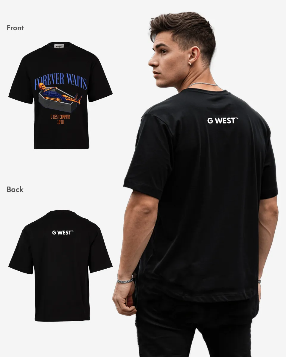 G-WEST Forever Waits Oversized Tee - GWROJMT5