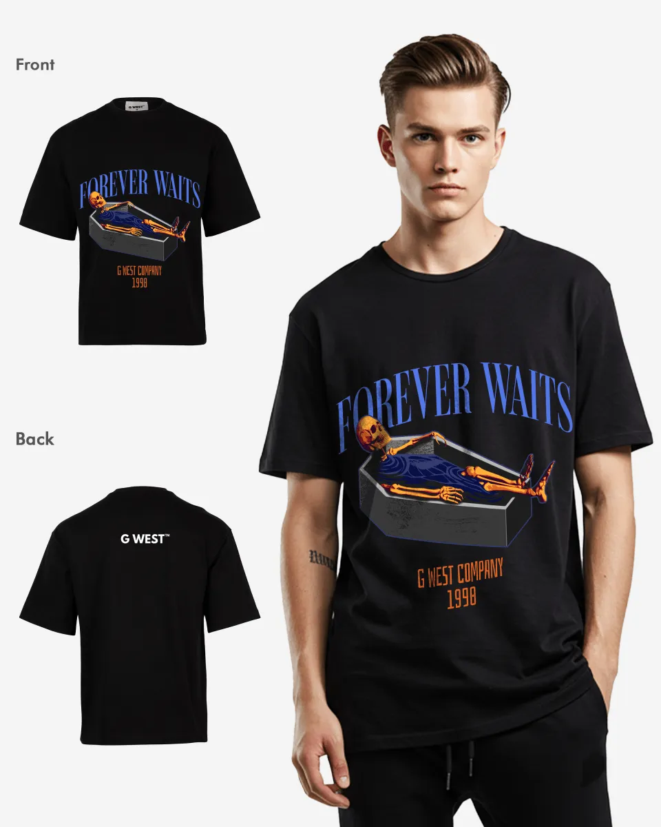 G-WEST Forever Waits Oversized Tee - GWROJMT5