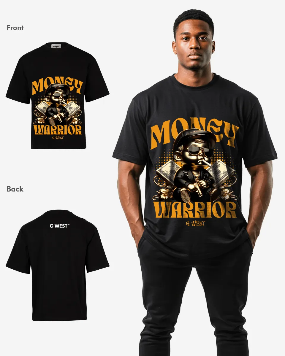 G-WEST MONEY WARRIOR OVERSIZED TEE GWROJMT179