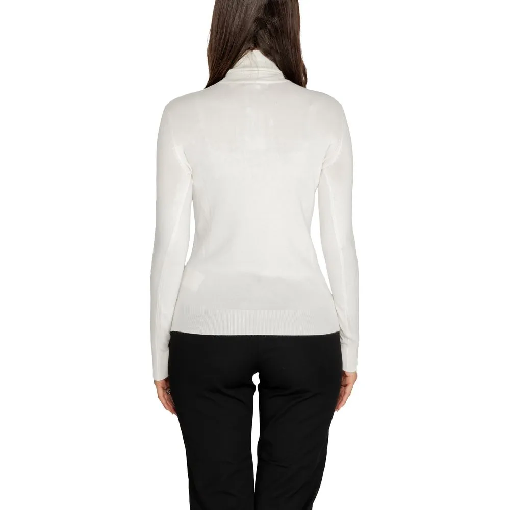 Guess White Viscose Sweater