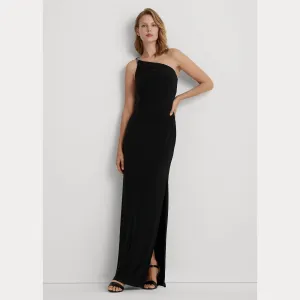 Lauren Ralph Lauren Jersey One-Shoulder Gown