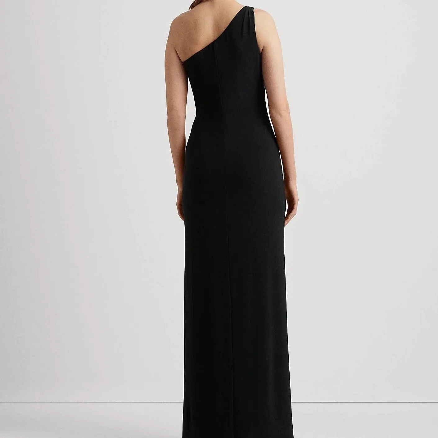 Lauren Ralph Lauren Jersey One-Shoulder Gown