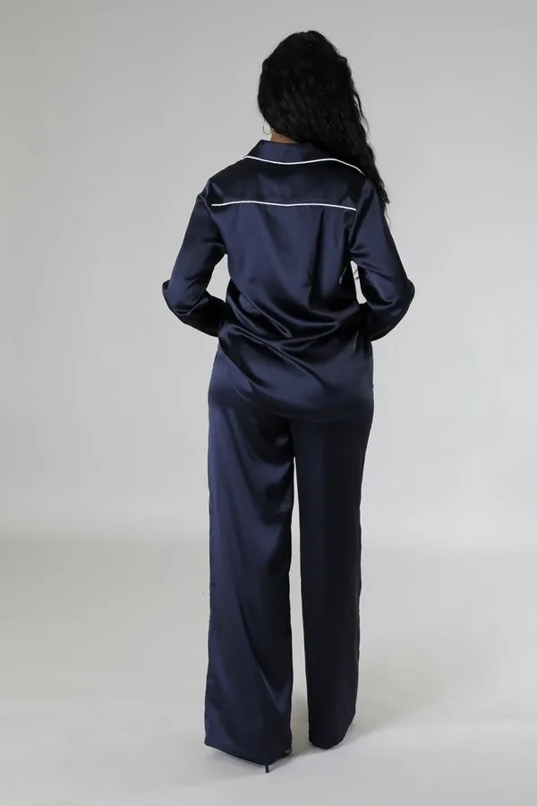 Luxurious Long Sleeve Top and Pants Set