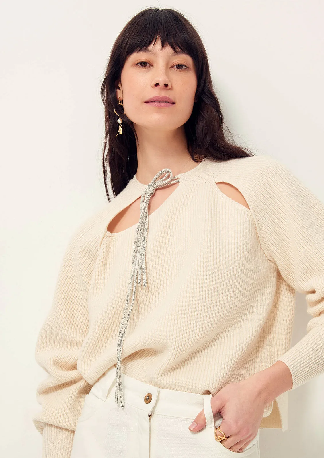 Marcia Wool-Cotton Sweater