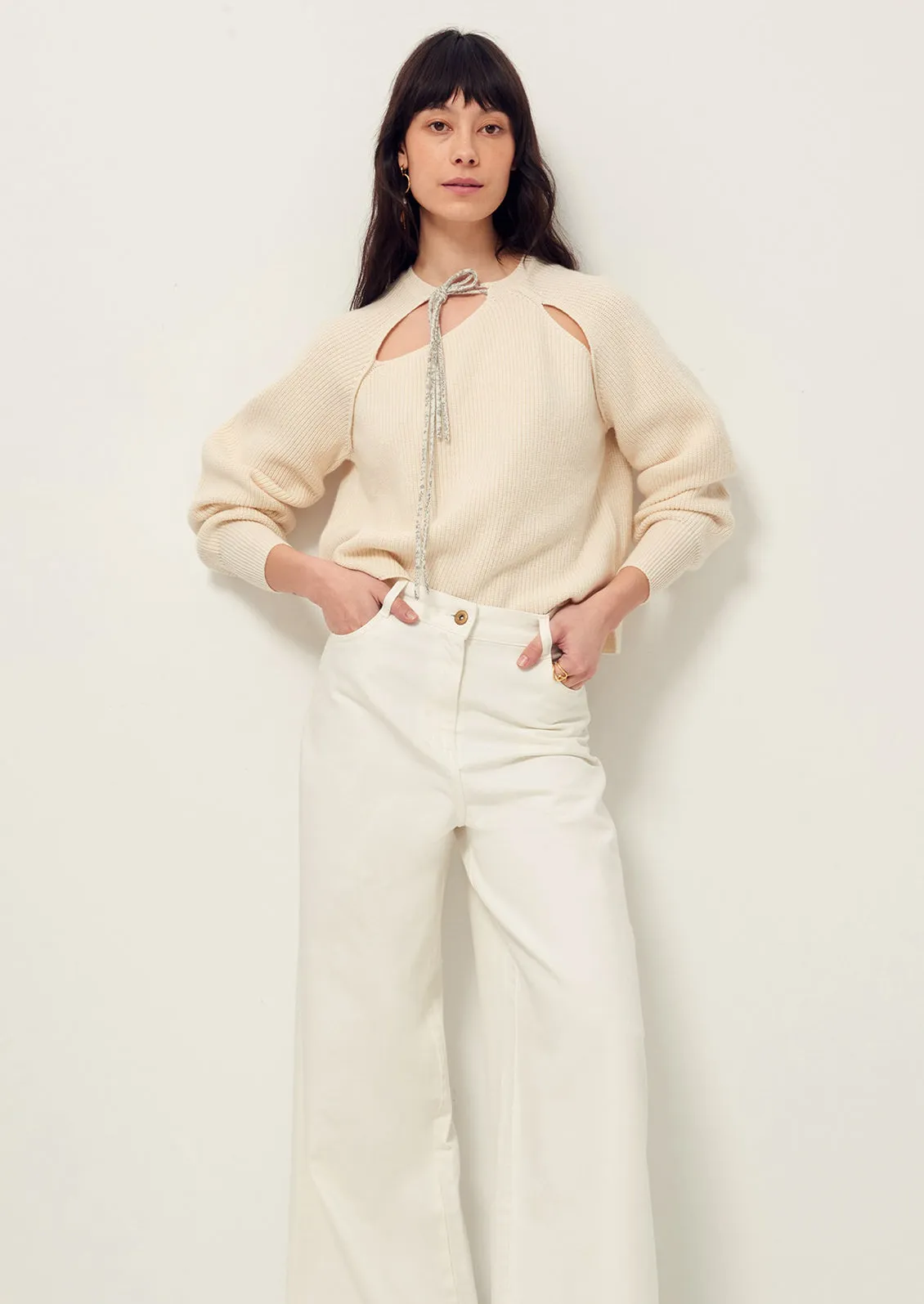 Marcia Wool-Cotton Sweater