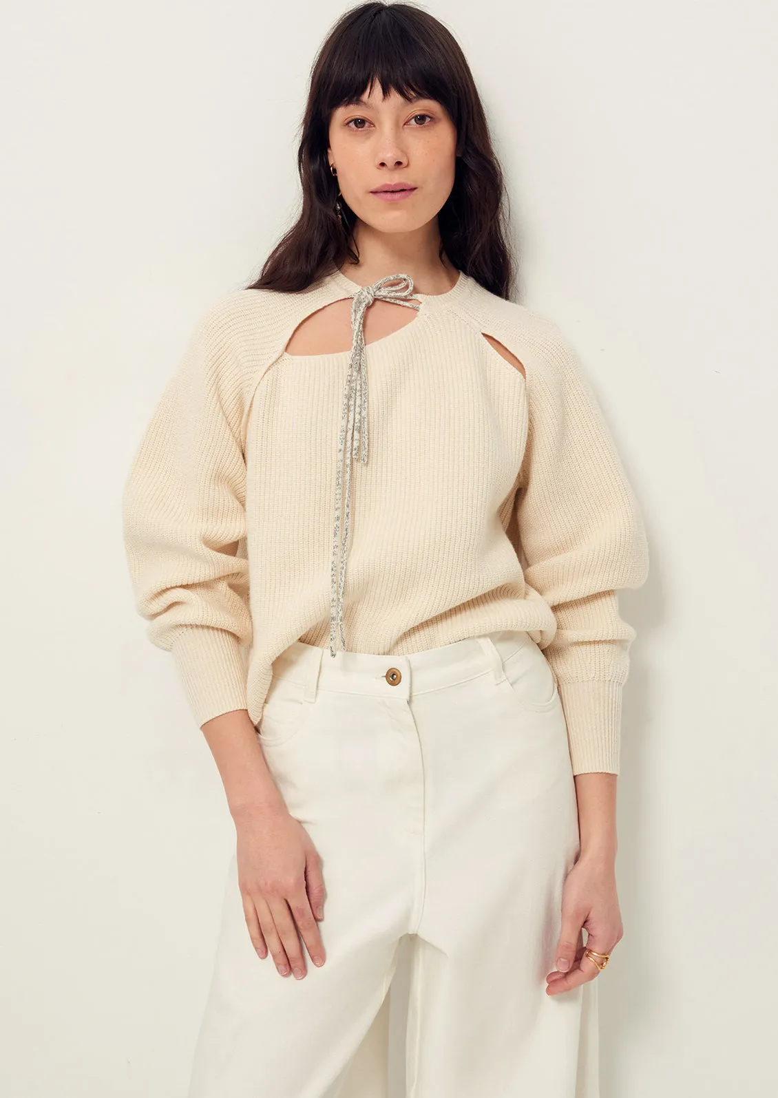 Marcia Wool-Cotton Sweater