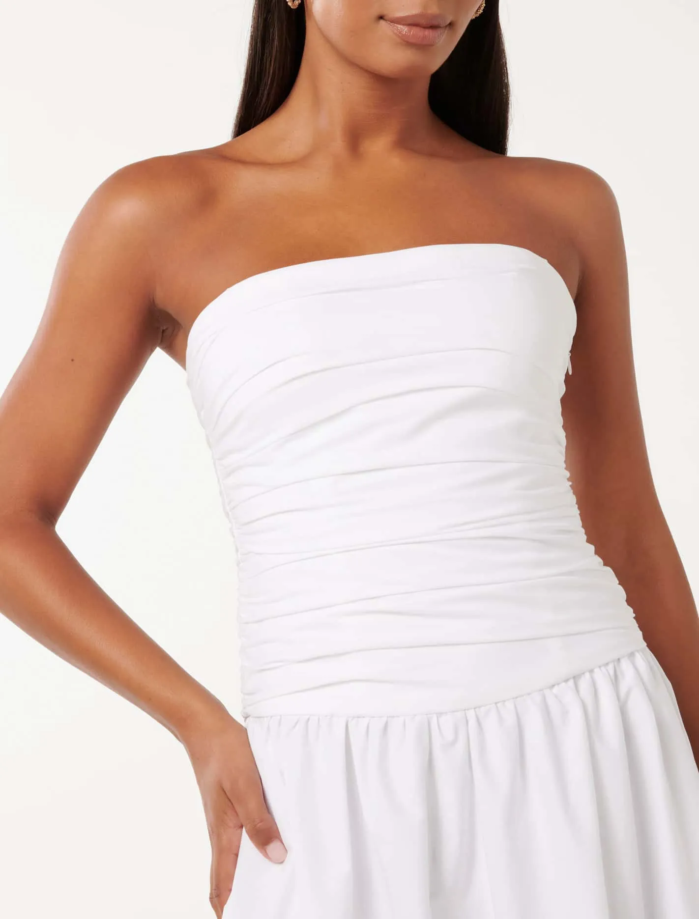 Mariam Bubble Hem Midi Dress