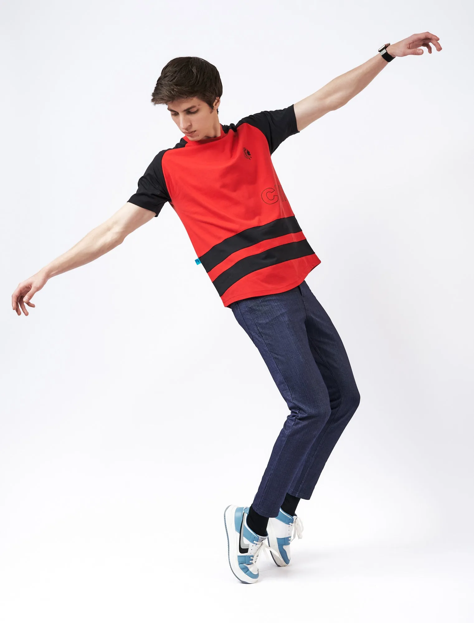 Men's Duo Stripe T-shirt Red