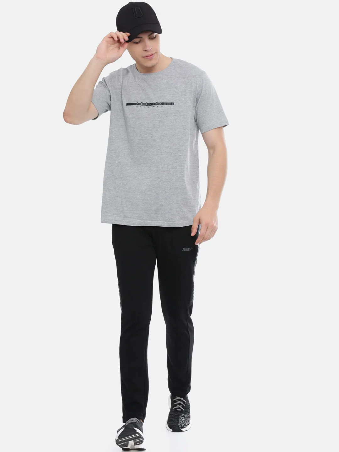 Men's Printed Tapered Fit Track Pants