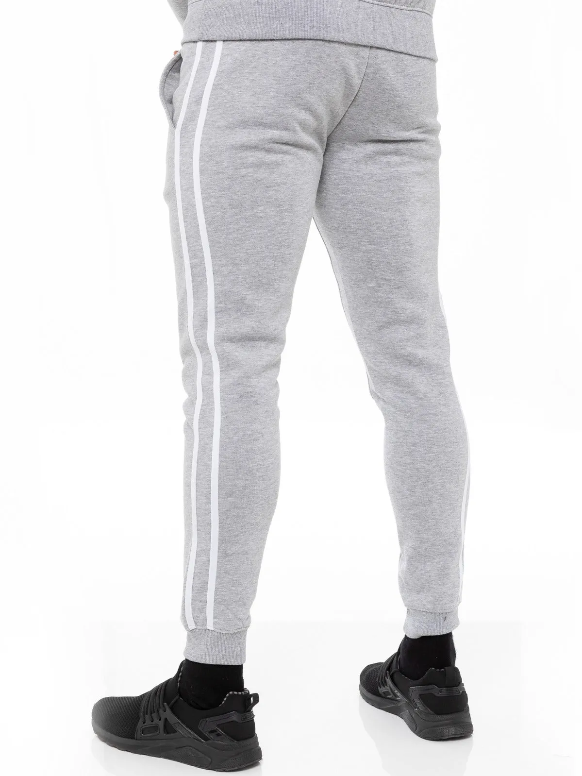 Mens Striped Tracksuit Joggers | Enzo Designer Menswear