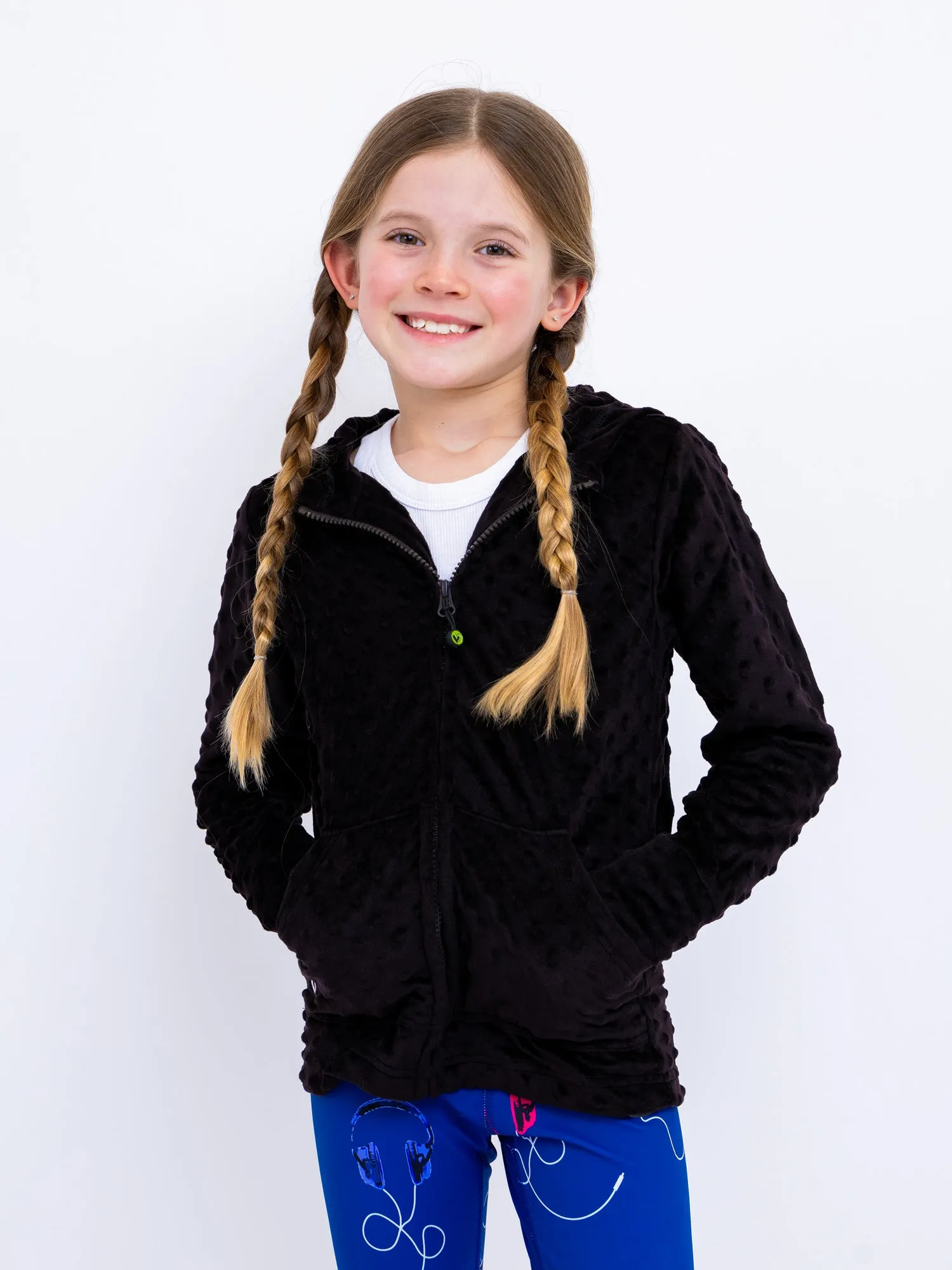 Minky Bubble Zip Hoodie