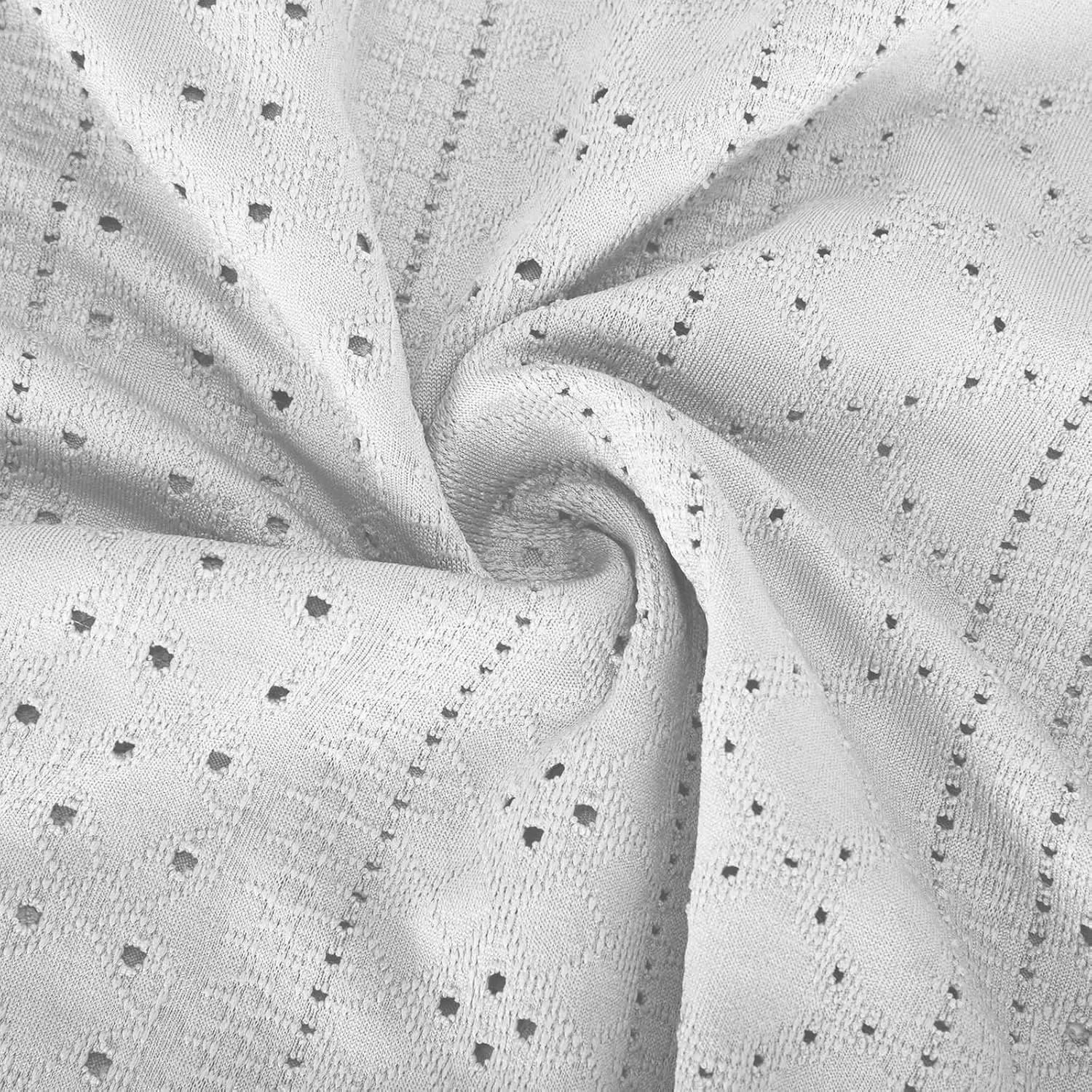 Mzkdieey Women Eyelet Embroidery Cold Shoulder T Shirt Dress Summer Short Sleeve Scoop Neck Sweet Ring Straps Beach Sundress
