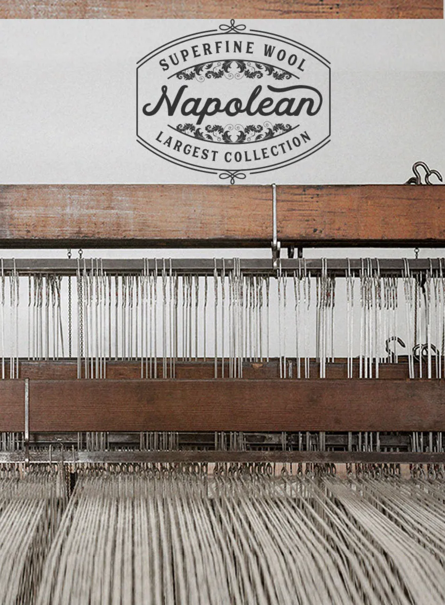 Napolean Tullio Stripe Light Brown Wool Jacket