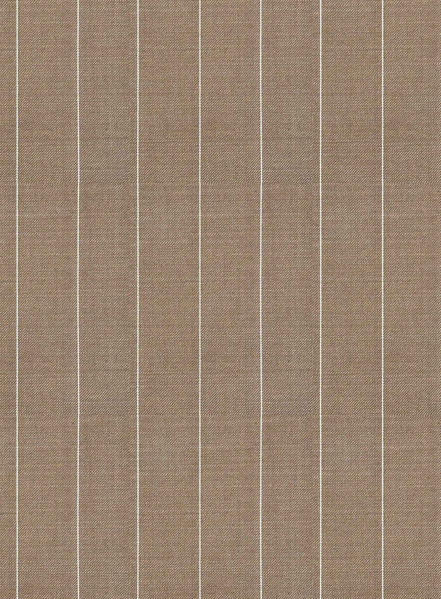 Napolean Tullio Stripe Light Brown Wool Jacket