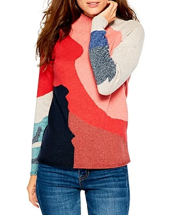 Nic Zoe by the Fire Mockneck Sweater