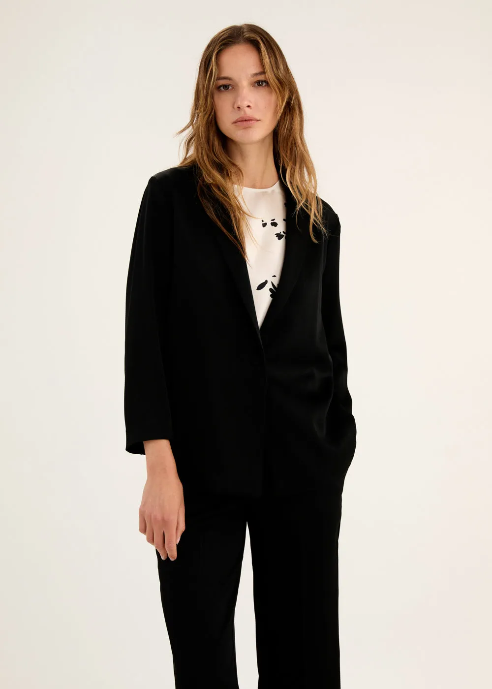 Oversize One-Button Loose Jacket