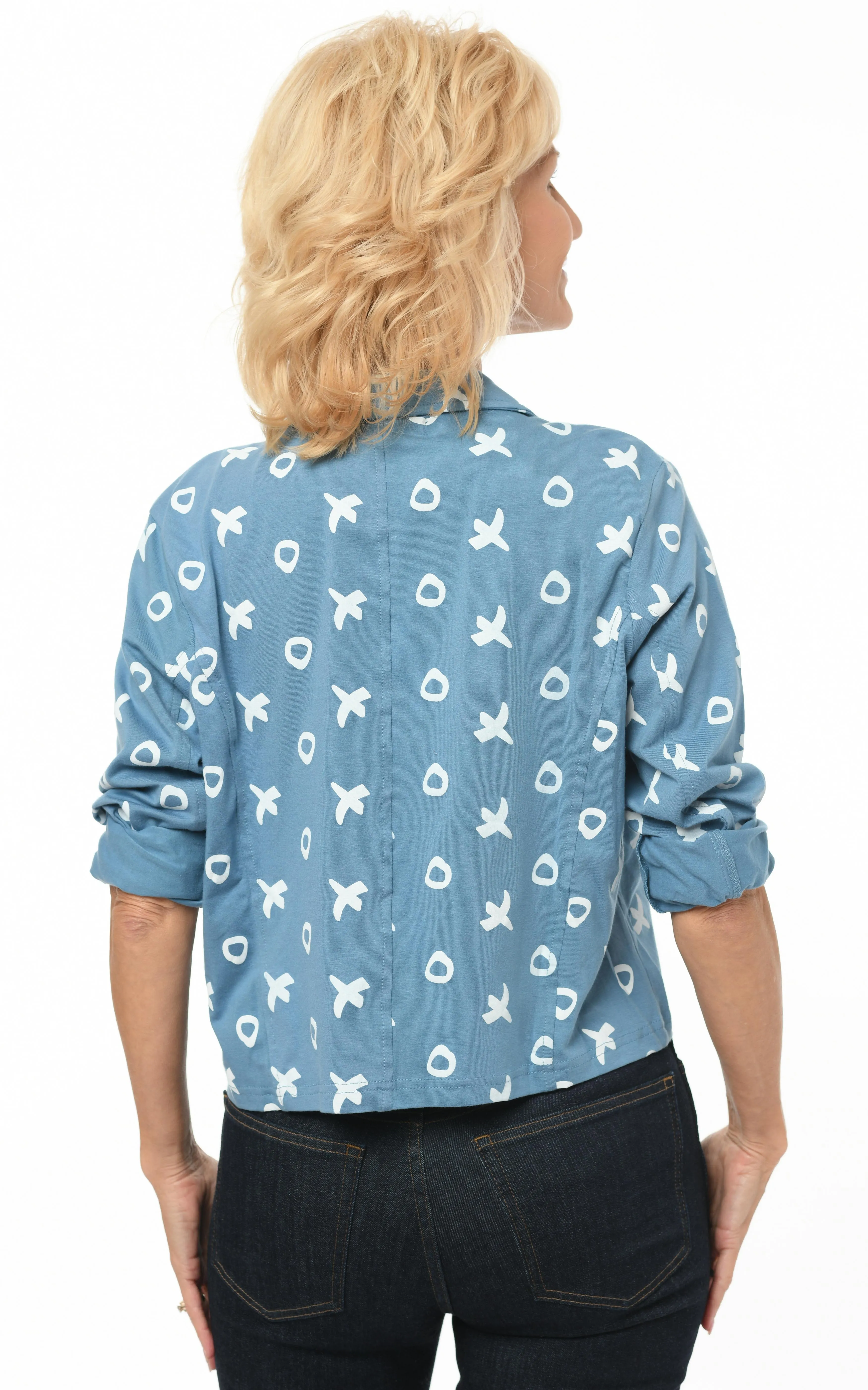 Pablo Womens Jacket in Spa Blue XO