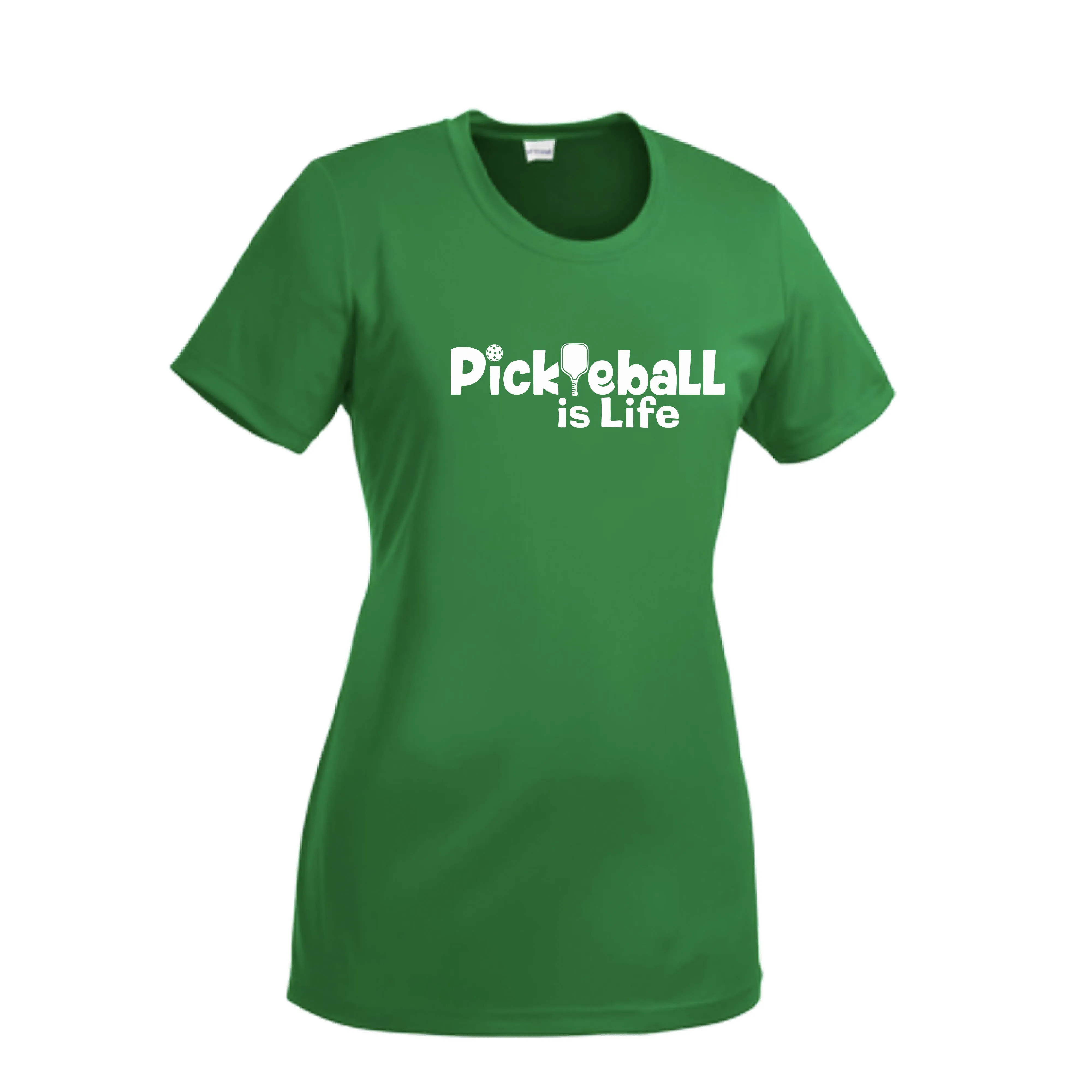 Pickleball Is LIfe | Women’s Short Sleeve Crewneck Pickleball Shirts | 100% Polyester